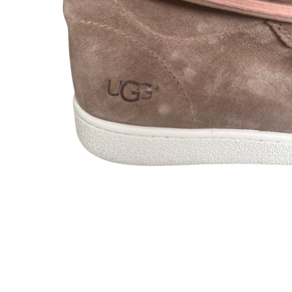 UGG Women's Beige Suede High-Top Sneakers - Picture 4 of 6